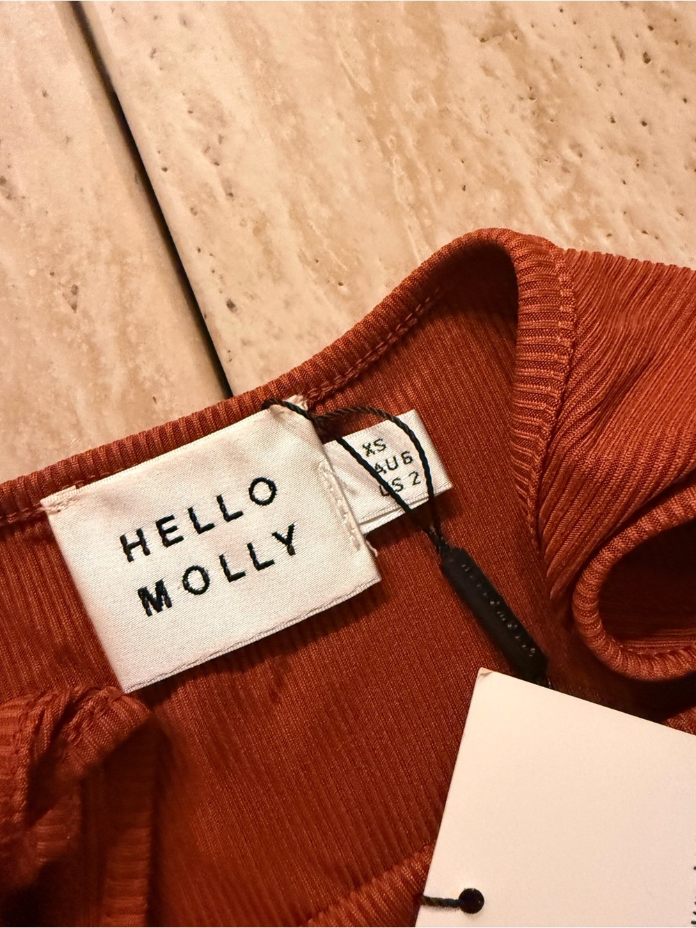 Hello Molly Rust Cutout Midi Dress - Picture 2 of 4